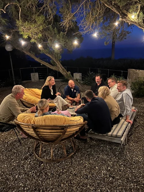 Abendstimmung während eines Offsites